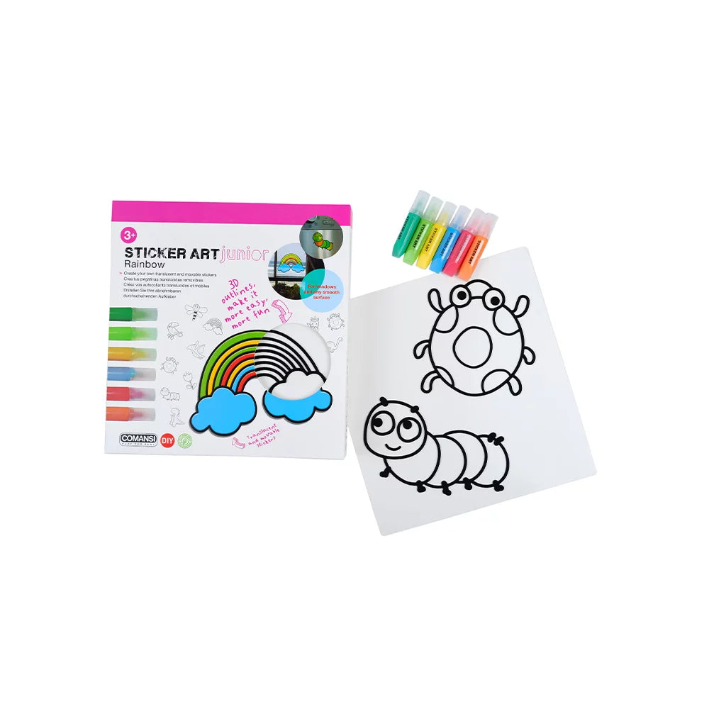 Zestaw do tworzenia naklejek Sticker Art – Tęcza