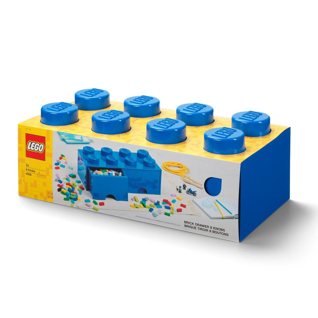 Szuflada LEGO Brick 8 niebieska do przechowywania klocków LEGO i akcesoriów