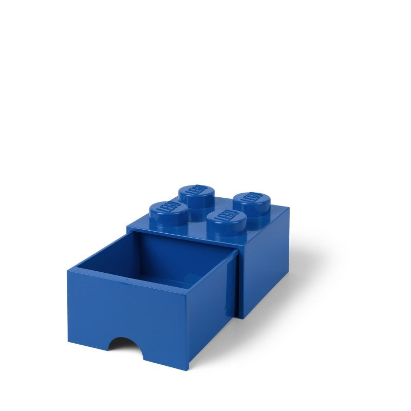 Niebieska szuflada LEGO na zabawki w kształcie klocka LEGO do przechowywania dziecięcych zabawek