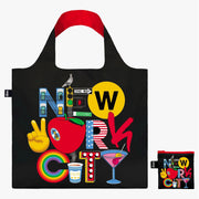 Torba podręczna New York City marki Yamann z kolorowym nadrukiem symboli Nowego Jorku