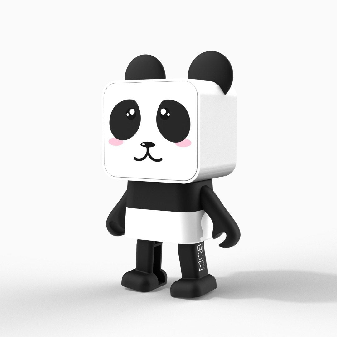 tańczący głośnik bezprzewodowy panda w kształcie uroczego misia z białą i czarną obudową