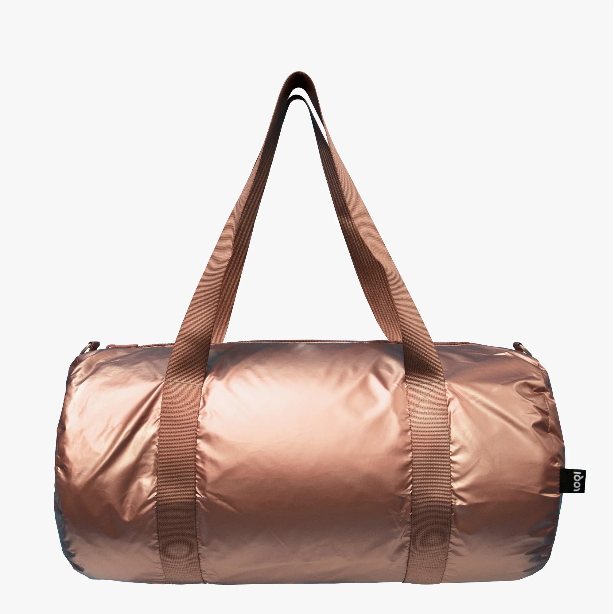 Torba weekender LOQI – rose gold (duża)