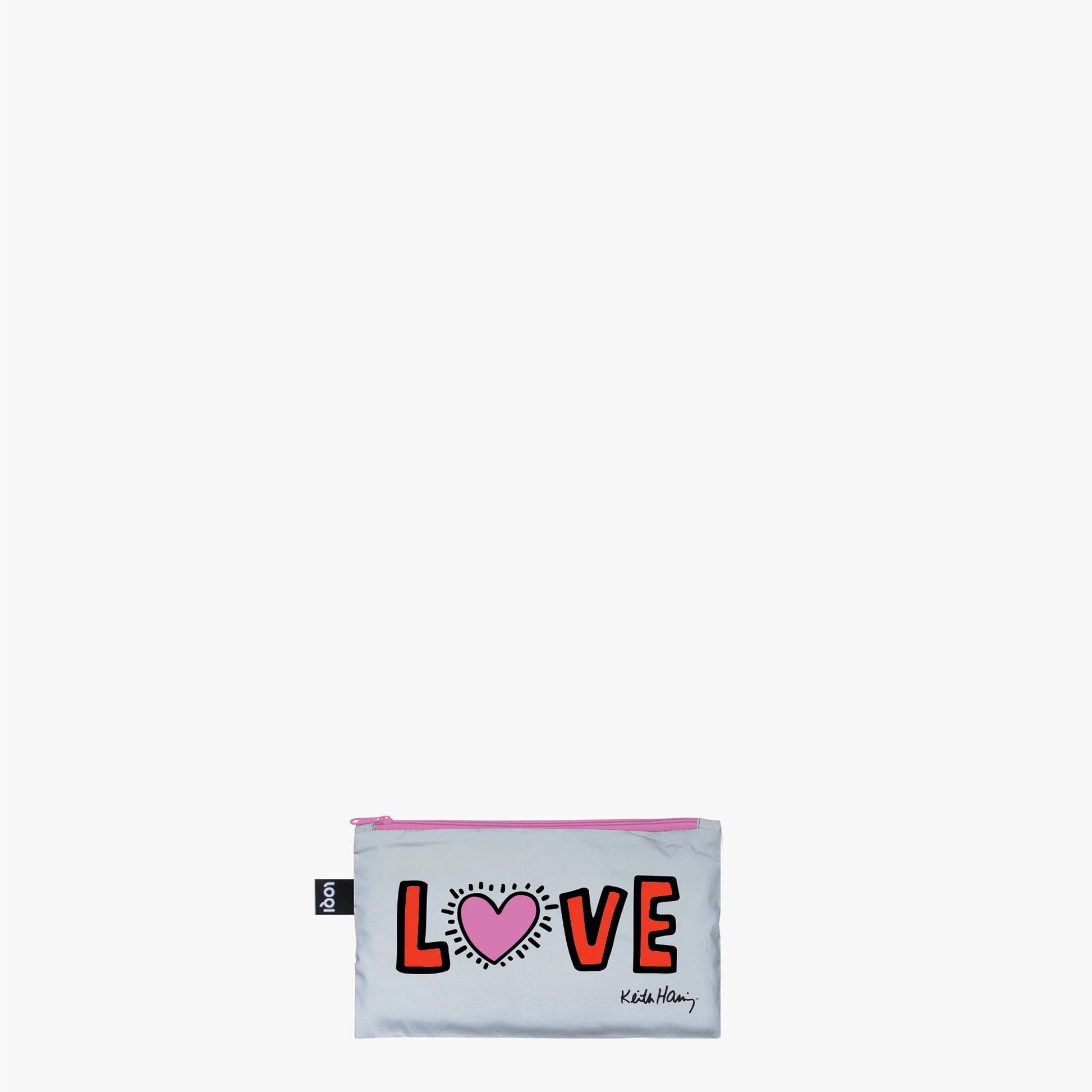 Zestaw saszetek LOQI Keith Haring – Dog, Heart, Love (3 szt., odblaskowe)