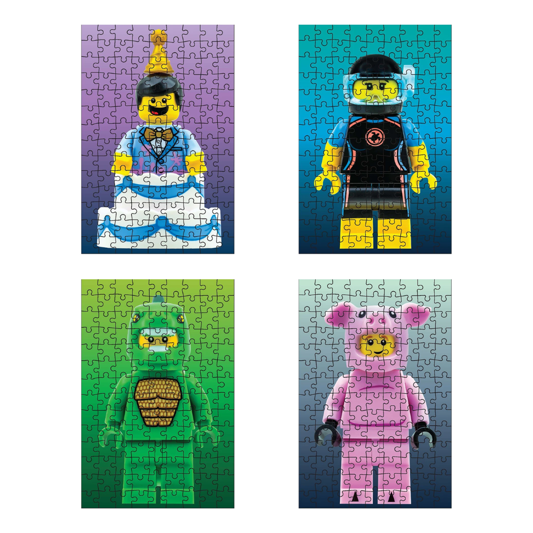 Zagadkowe minipuzzle LEGO® – Minifigurka niebieska edycja (126 el.)