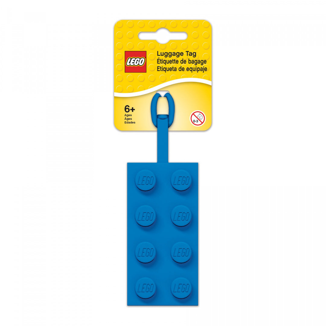 Niebieska zawieszka LEGO do bagażu w kształcie klocka od BV JACOB COMPANY