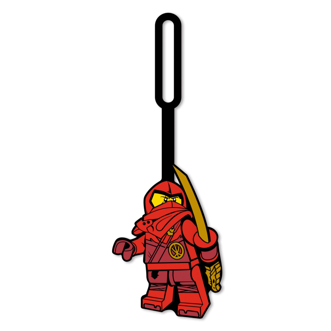 Zawieszka do plecaka LEGO Ninjago Kai z czerwonym wojownikiem i złotym mieczem