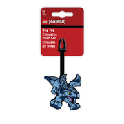 Zawieszka LEGO Ninjago Riyu niebieski smok na bagaż z elastycznym paskiem