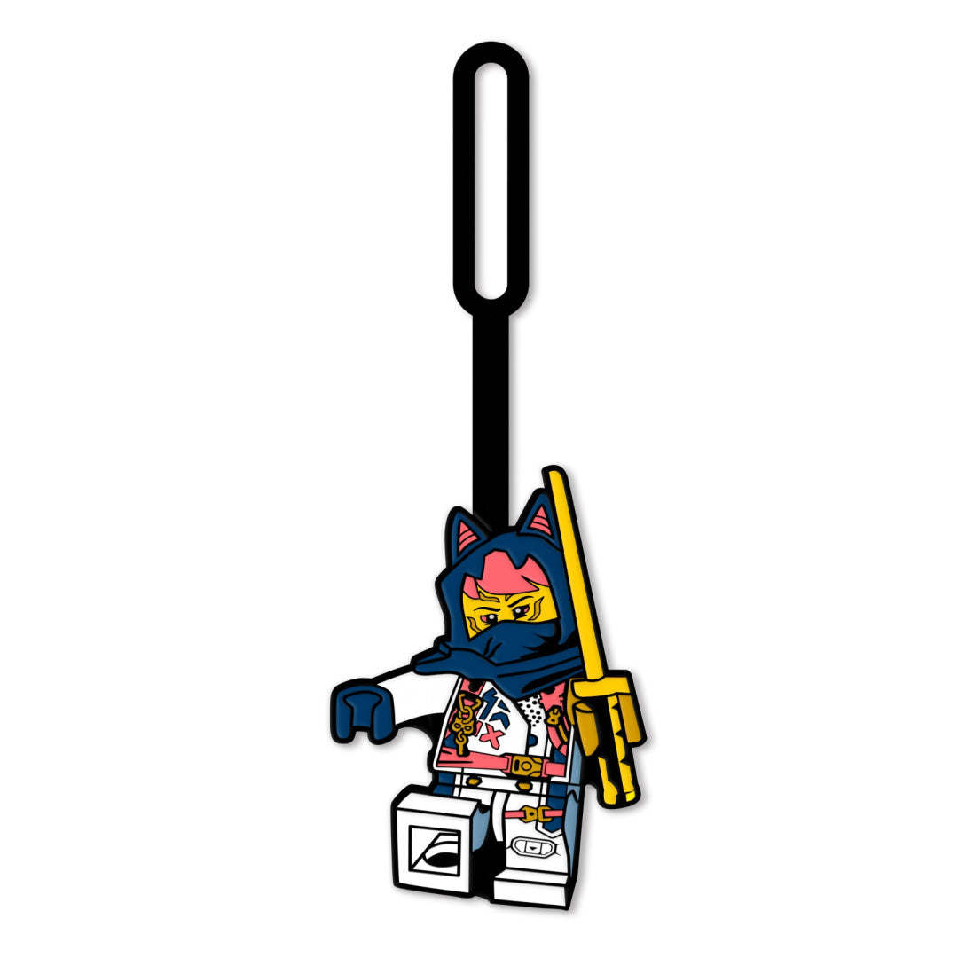 Zawieszka LEGO Ninjago Sora z figurką wojownika w niebieskim stroju i żółtym mieczem