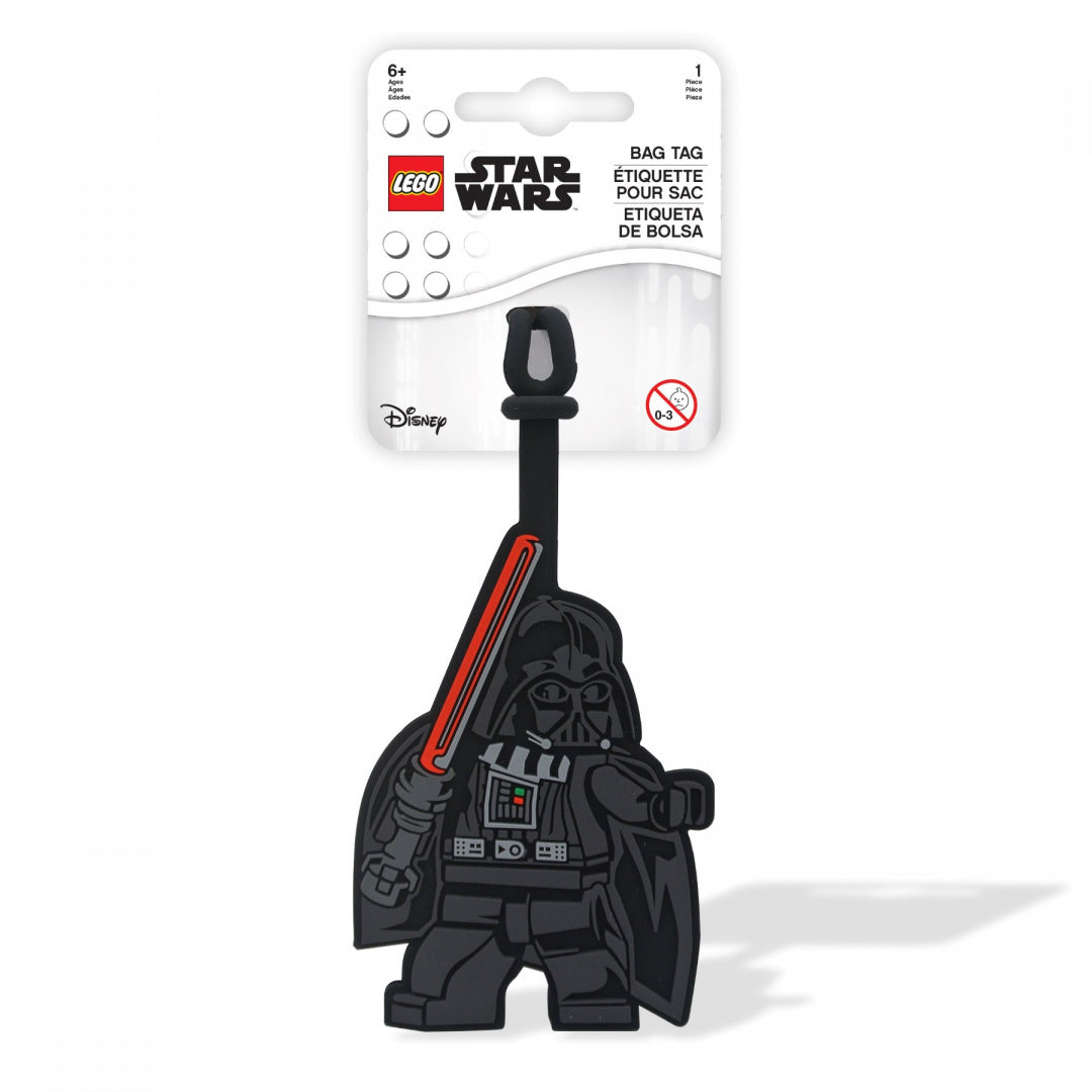 Zawieszka do plecaka LEGO Star Wars z figurką Dartha Vadera i czerwonym mieczem świetlnym