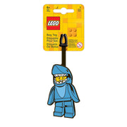 Zawieszka LEGO rekin w kształcie niebieskiej minifigurki rekina na bagaż od BV JACOB COMPANY