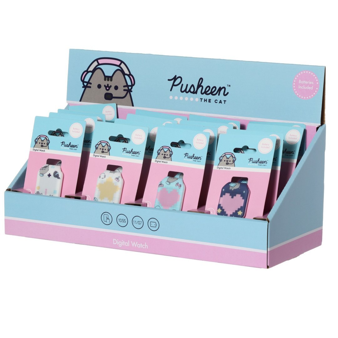 Zegarek Pusheen dla dzieci w różnych kolorach i wzorach w opakowaniu zbiorczym LOQI