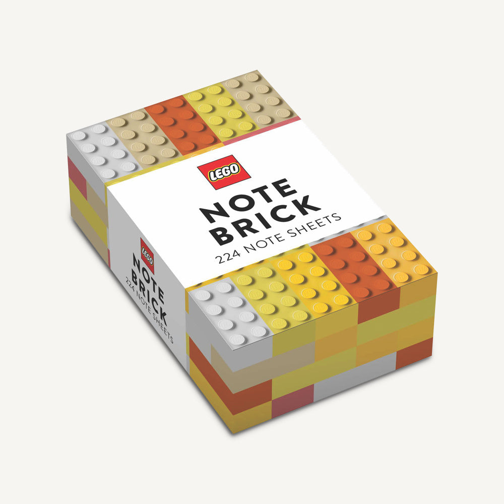 Opakowanie karteczek LEGO żółte w kształcie klocków z 224 kartkami do notatek