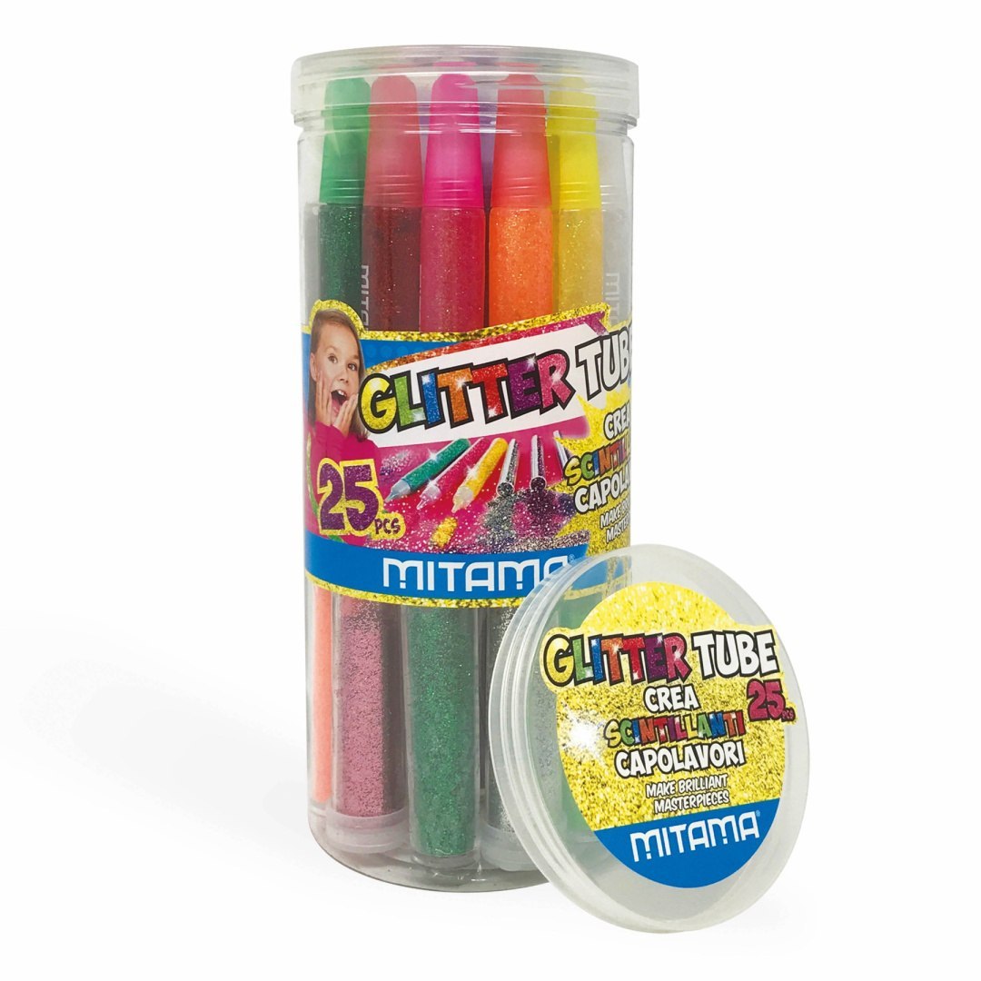 Set von Glitzerklebern Mitama 25 Stück in transparenter Verpackung BV JACOB COMPANY