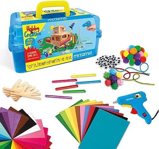 Um conjunto criativo para crianças com materiais artesanais e cola quente da BV JACOB COMPANY