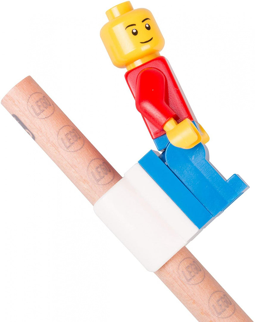 Zestaw szkolny LEGO z figurką klocka LEGO na drewnianym ołówku od BV JACOB COMPANY