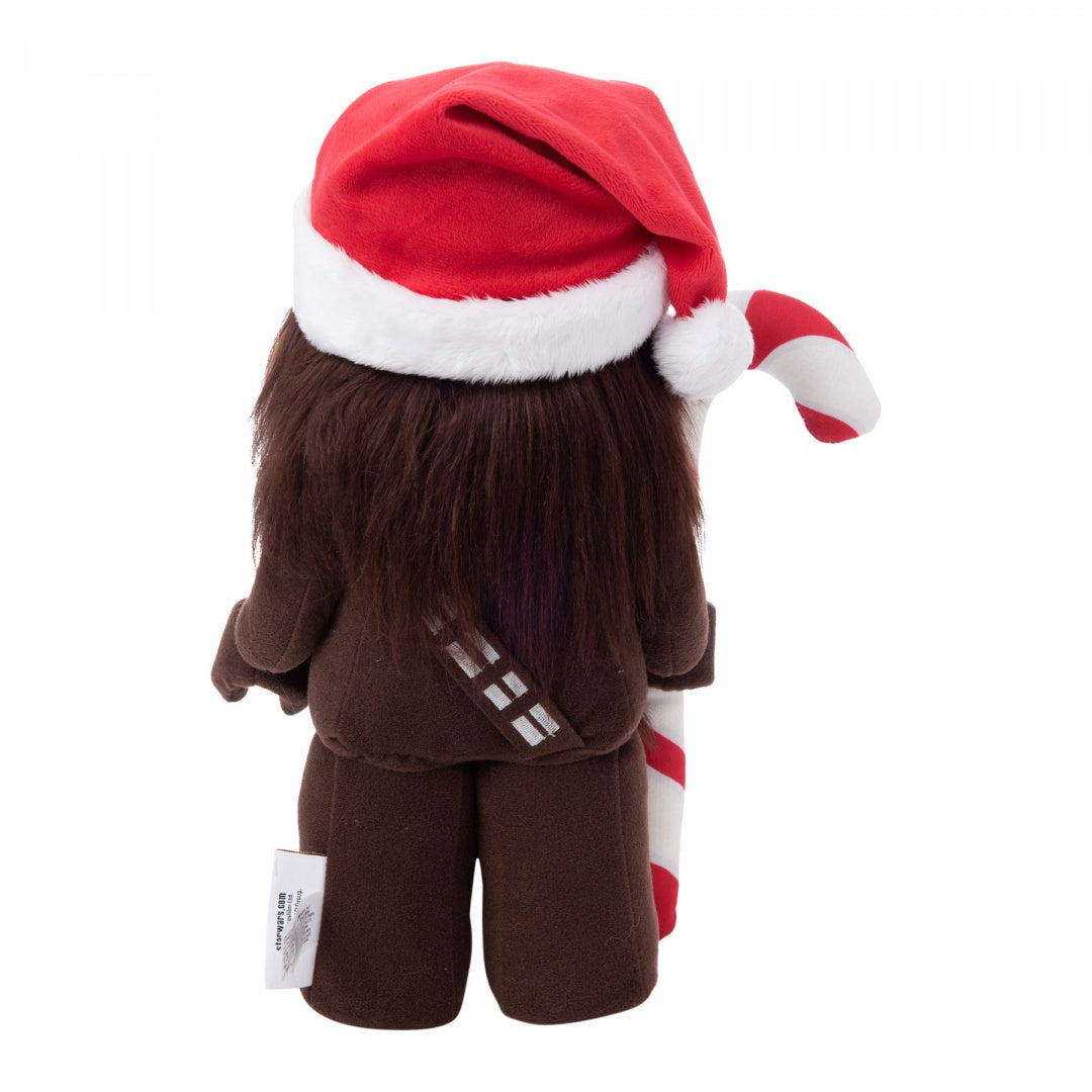 Pluszak LEGO Star Wars Chewbacca świąteczny z czerwonym czerwono-białym kapeluszem i lizakiem