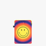 Kolorowa torba na laptopa LOQI Smiley z motywem uśmiechniętej buźki i okręgami