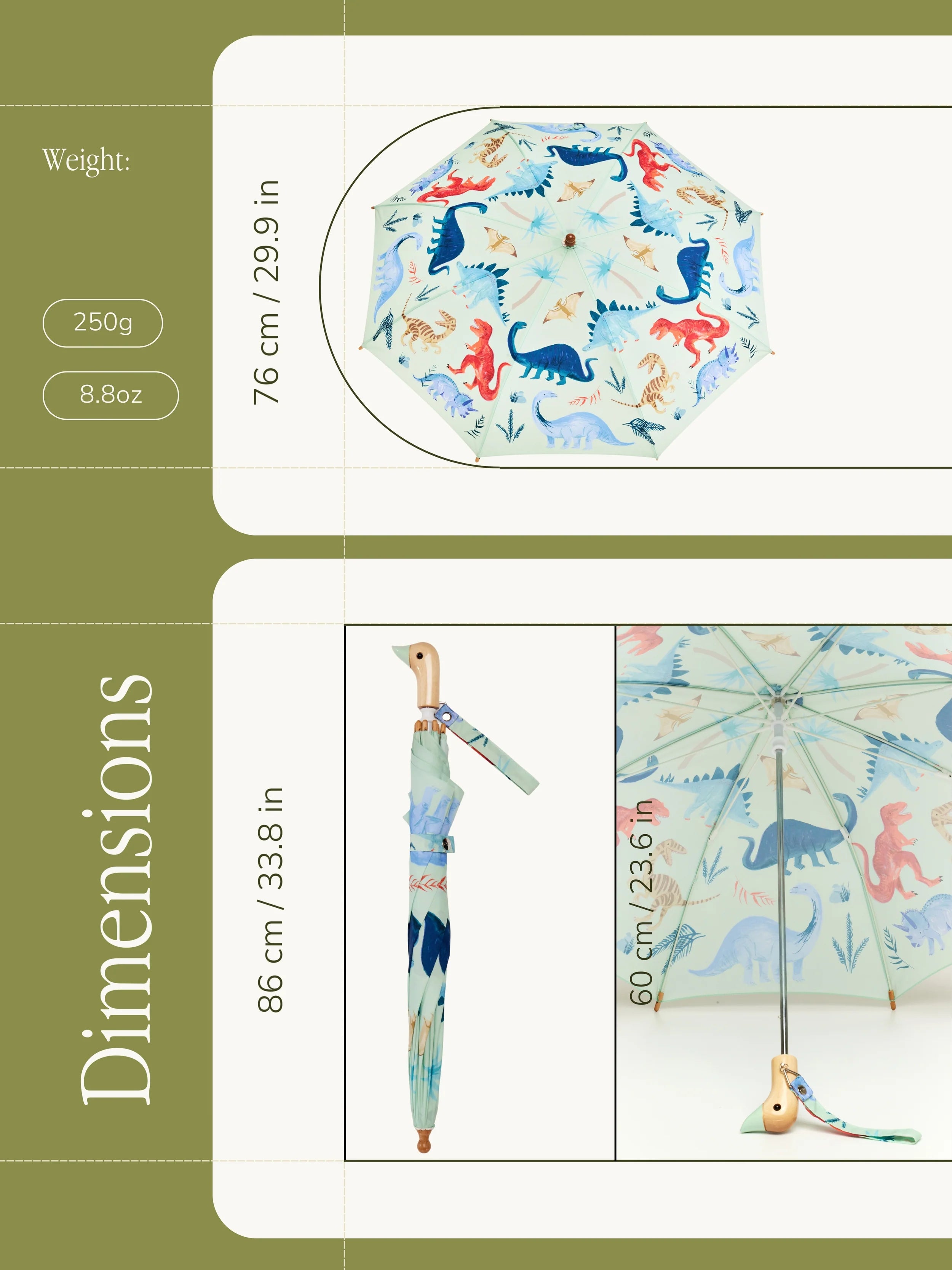 Parasolka kaczka dziecięca Duckling – Dinosaur Kingdom