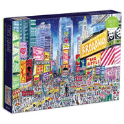 Puzzle Times Square 1000 elementów ilustrujące tętniące życiem ulicę Nowego Jorku z reklamami i tłumem
