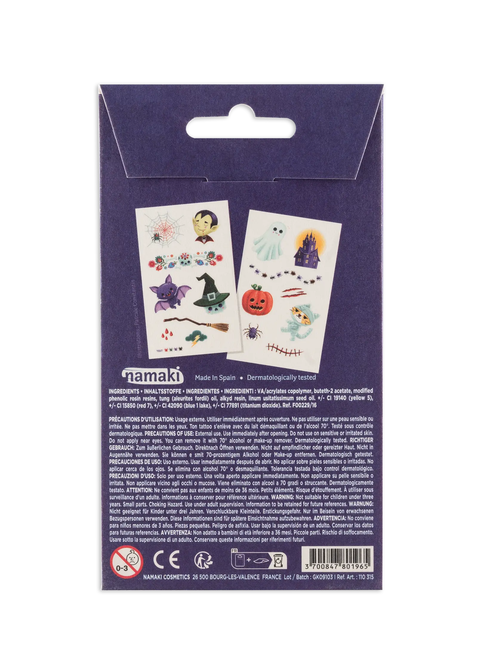 Tatuaże dla dzieci Namaki – Światy horroru