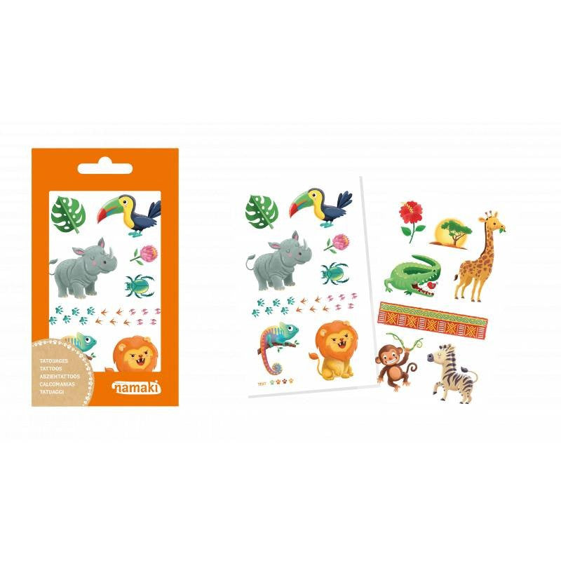 Temporary tattoos for kids Namaki – Wild nature
